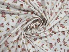 Pink Rose Floral Fabric on