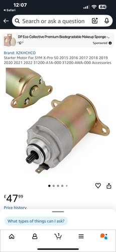 Engine motor starter sym - engine,