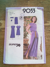 9033 Super Jiffy Pull on Dress Size 12 Used Vintage Simplicity Sewing Pattern
