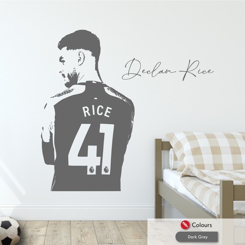 Declan rice footballer wall - declan,