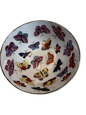 Hand-Painted Butterfly Bowl