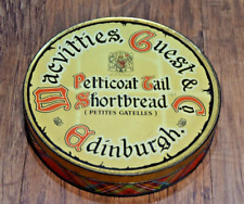 Vintage Mcvitties and & Guest Co Scottish Shortbread Tin Edinburgh McVities