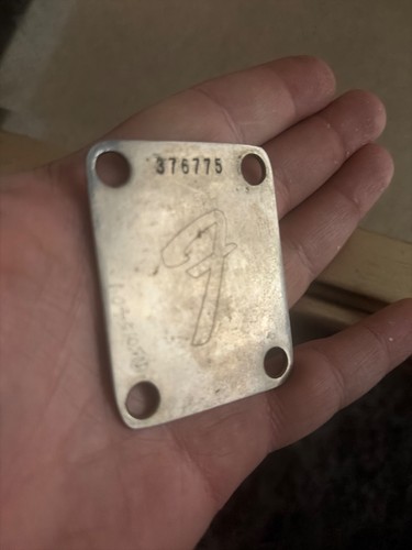 Vintage 1973 fender neckplate - fender,