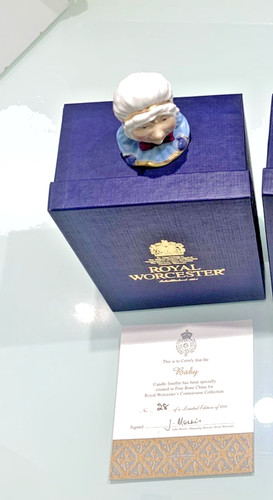 Royal worcester candle snuffer - worcester,