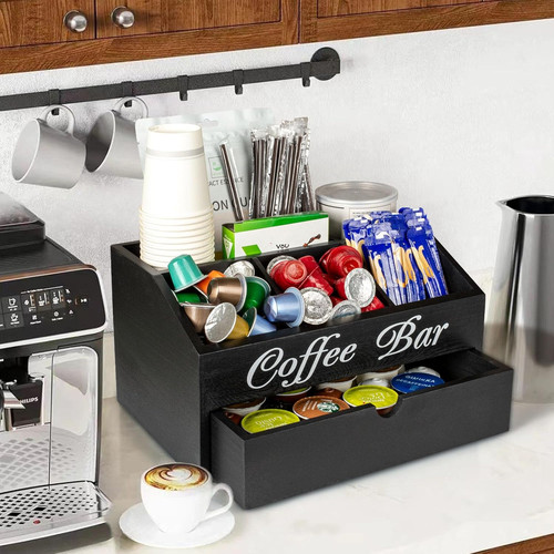Coffee tea organizer drawer - organizer,