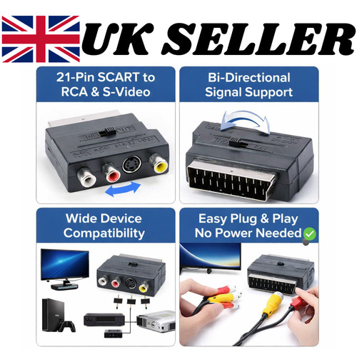 New scart male - to, rca
