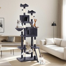 3/5-Layer Cat Tree Activity Centre Multilevel Scratching Post Climbing Tower Nst