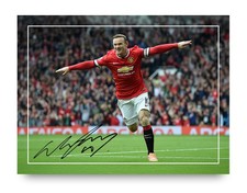 Wayne Rooney Signed Autograph Photo Print 8x6 Manchester United Football Player
