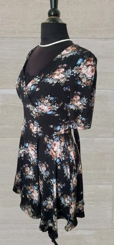 Tenki black floral - floral, dress