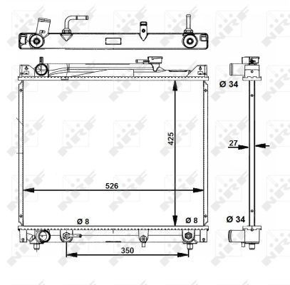 Nrf radiator for suzuki - radiator,