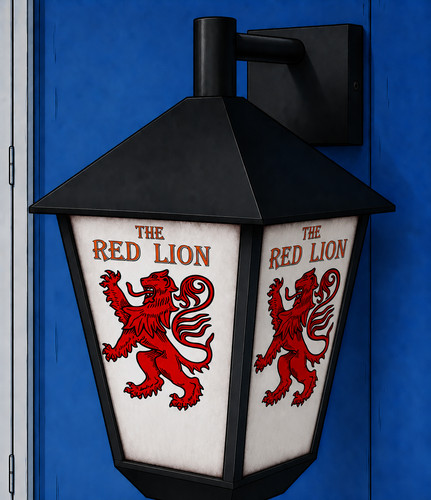 The red lion large wall - the,