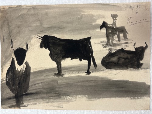 Pablo picasso drawing old - ,