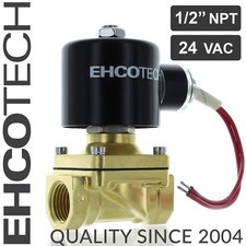 1/2" NPT 24V AC Brass Electric