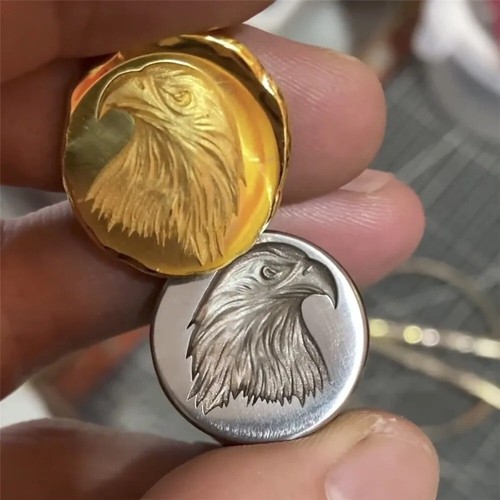 Eagle design metal stamp - 3d,