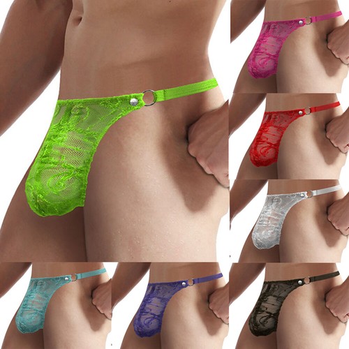 Mens lace sexy thong string - mens,