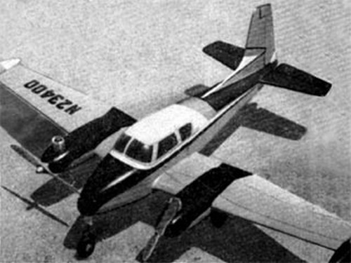 Cessna 310 wingspan - c/l, 27"
