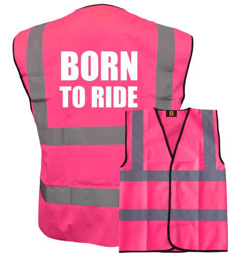 Horse riding vis pink white - riding,