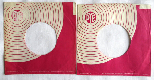 Original pye record sleeve x - ,