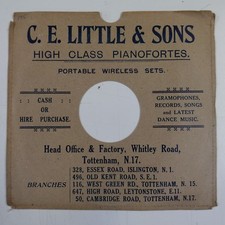 10" 78 rpm gramophone record