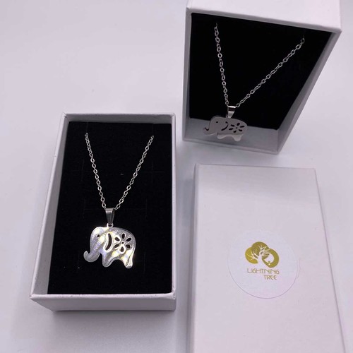 Stainless steel elephant - stainless,