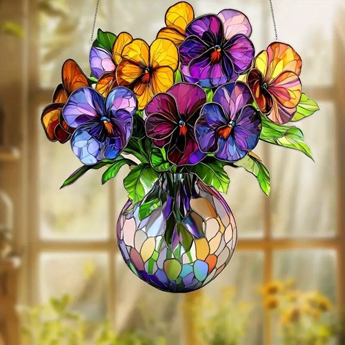 Flowers suncatcher window - flowers,