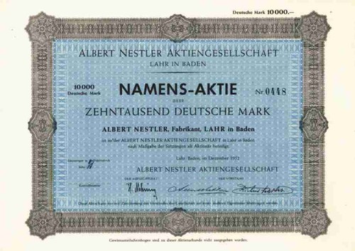 Albert nestler 1952 lahr - nestler, ag