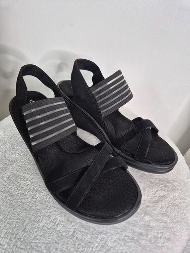 Skechers sandals womens - skechers, black