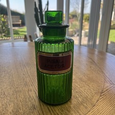 Antique green ribbed - antique,