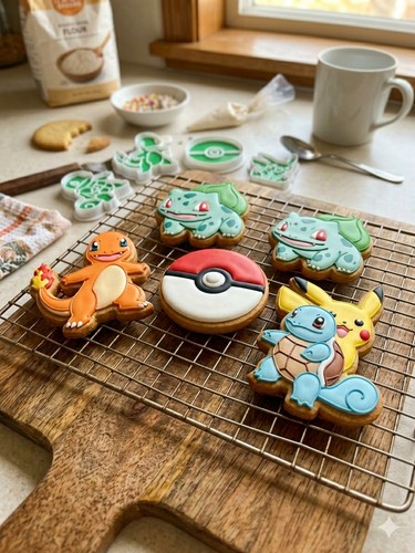 Pokémon cookie cutter set - pokémon,
