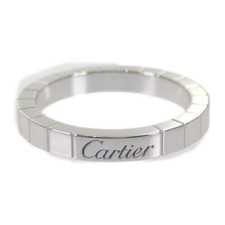 CARTIER Raniere Ring 18K White Gold Size 56 US 7.5 Men's Women's ISY