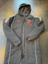 adidas Manchester United Player Issue Bench Coat - Small