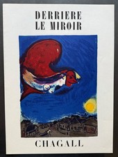 Marc Chagall Derriere le Miroir 1950 No 27-28 Single Lithograph Nuit Été France