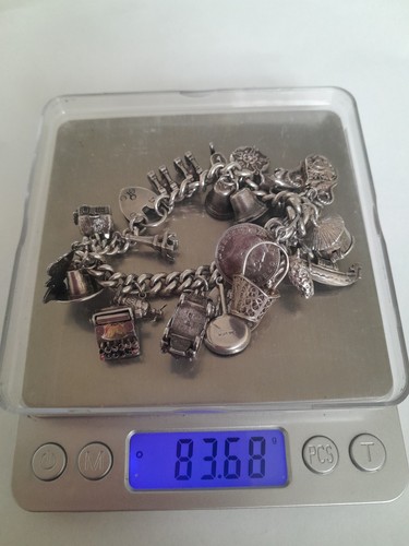 Vintage silver charm - silver,