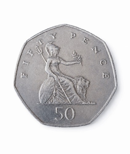 Rare 1997 britannia 50p coin - rare,
