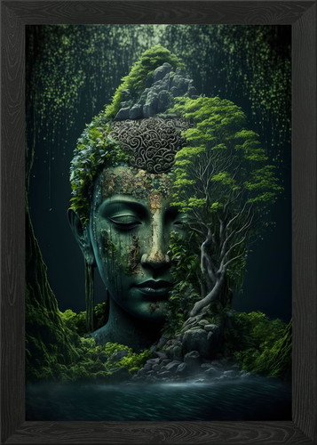 Buddha nature framed - in, wall