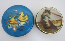 2 Vintage Sweet / Toffee Tins