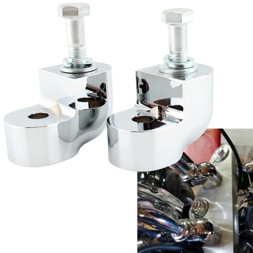 1pair chrome handlebar riser - 1pair,