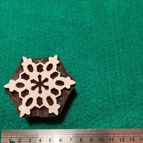 Indian wood block stamp - stamp,