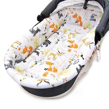 100% Cotton Carrycot Liner Plush Padded Pram Insert for Gondola in Small Animals