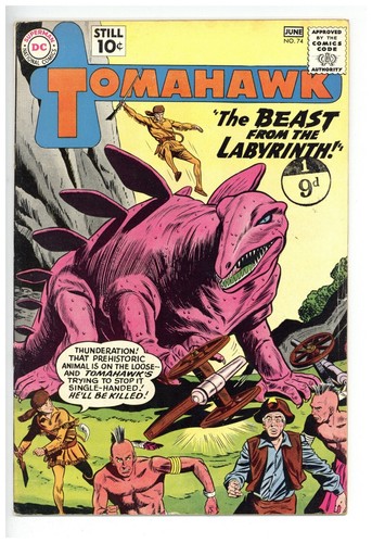 1961 comics tomahawk 74vf - dc,