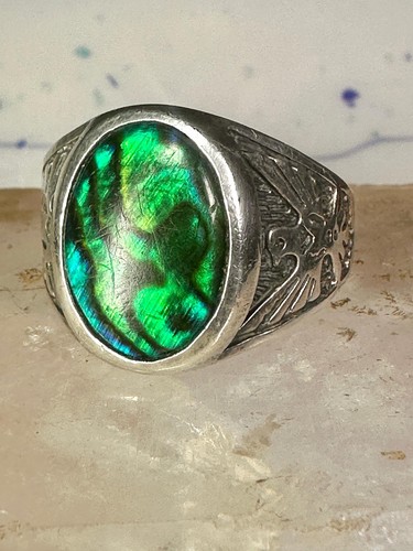Vintage phoenix ring abalone - phoenix,