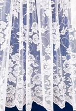 NET CURTAIN ROSE, cut off a