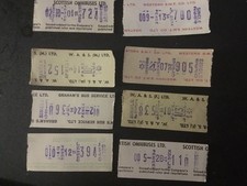 Vintage Scottish Bus Tickets