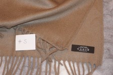 Johnstons of Elgin 100% Cashmere Taupe Scarf BNWoT #5