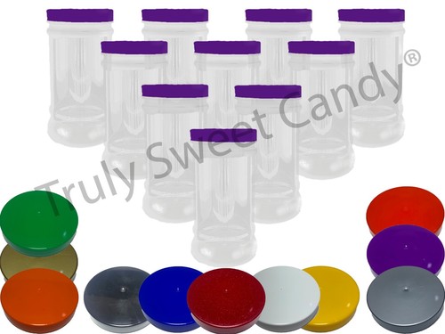 Round plastic storage jars - plastic,
