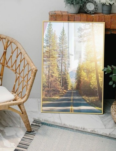 24x36inch gold matte aluminium - gold,