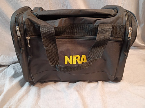 Nra black nylon zippered - nra,