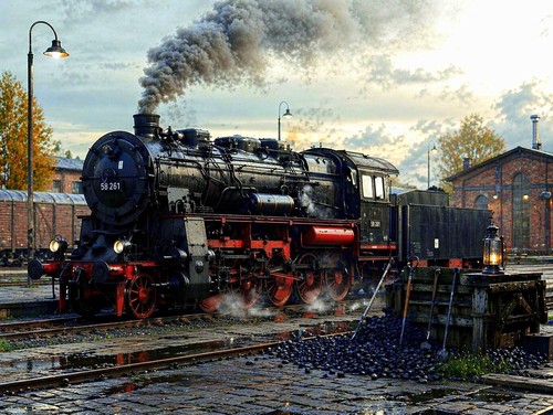Fridge magnet steam locomotive - fridge,