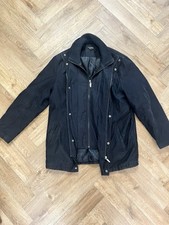 Mens Thomas Nash x Debenhams Black Parka Coat Medium Double Lined*