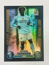 MATCH ATTAX 07/08 HAT-TRICK HERO BENJANI MWARUWARI MANCHESTER CITY